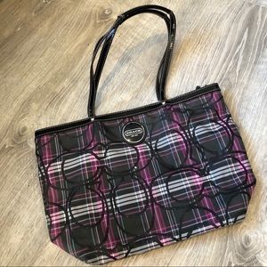 SOLD ❌ COACH Tartan Signature Tote